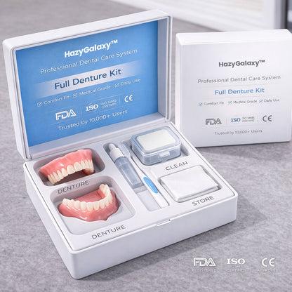 ✨ ENDS TODAY 80% OFF🔥 HazyGalaxy™ Custom-Fit Dentures 🦷Smile with Confidence