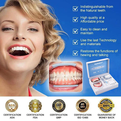 ✨ ENDS TODAY 80% OFF🔥 HazyGalaxy™ Custom-Fit Dentures 🦷Smile with Confidence