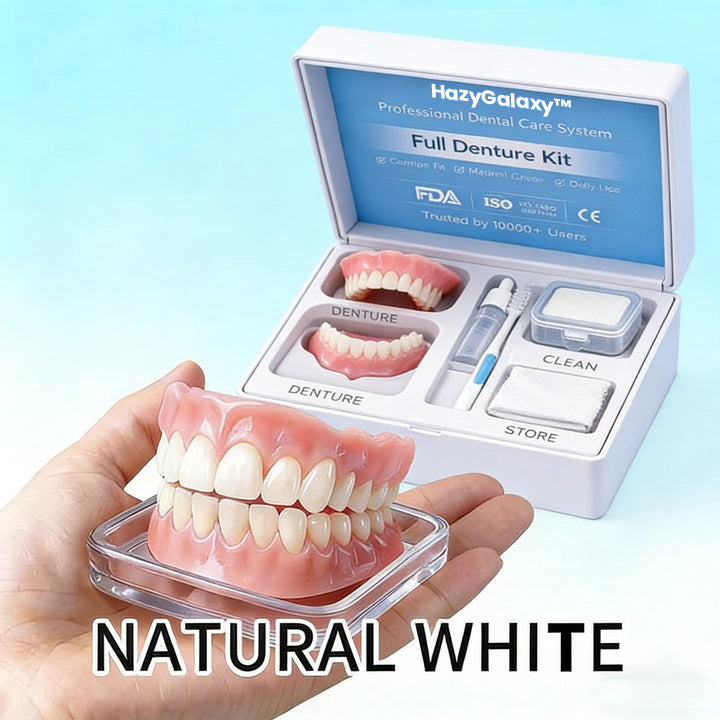✨ ENDS TODAY 80% OFF🔥 HazyGalaxy™ Custom-Fit Dentures 🦷Smile with Confidence