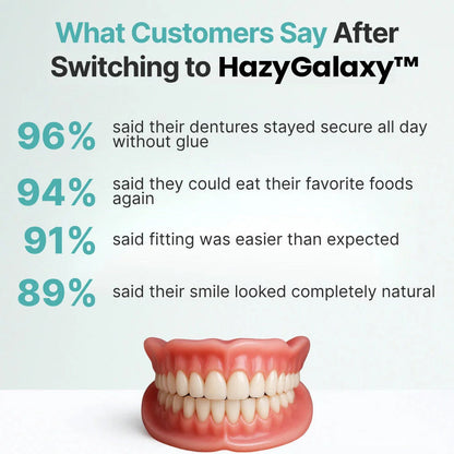 ✨ ENDS TODAY 80% OFF🔥 HazyGalaxy™ Custom-Fit Dentures 🦷Smile with Confidence