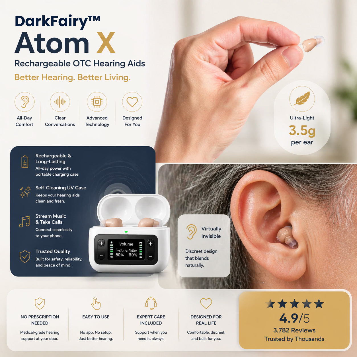 ✨ Final 1 Hours : DarkFairy™ Atom X Smart Hearing Aids — Hear Clearly, Feel Confident Again 💖
