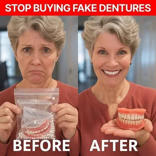 ✨ ENDS TODAY 80% OFF🔥 HazyGalaxy™ Custom-Fit Dentures 🦷Smile with Confidence