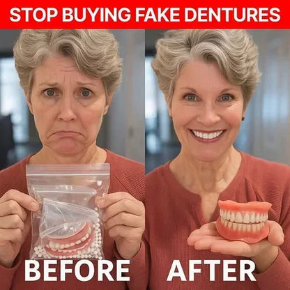 ✨ ENDS TODAY 80% OFF🔥 HazyGalaxy™ Custom-Fit Dentures 🦷Smile with Confidence